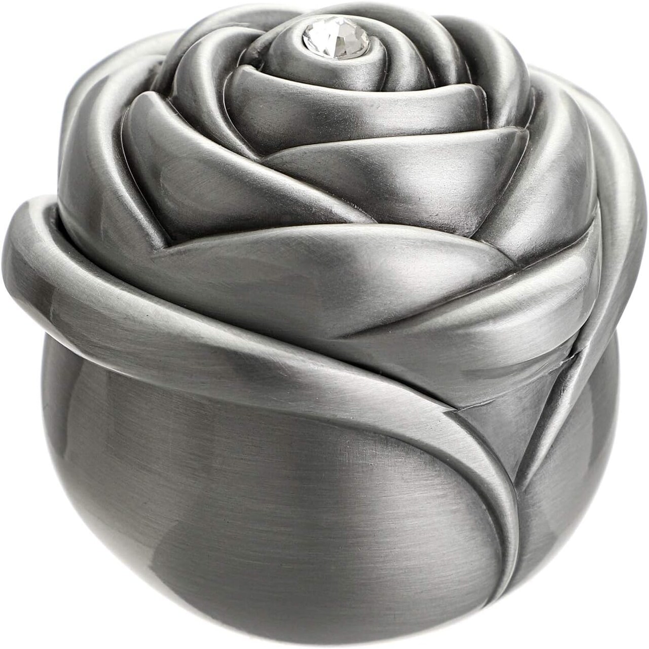 Rose Shape Vintage Jewelry Box - Small Trinket Storage Holder Case Keepsake Organizer Box for Rings Earrings Necklace Treasure, Gift for Girls Women, Small